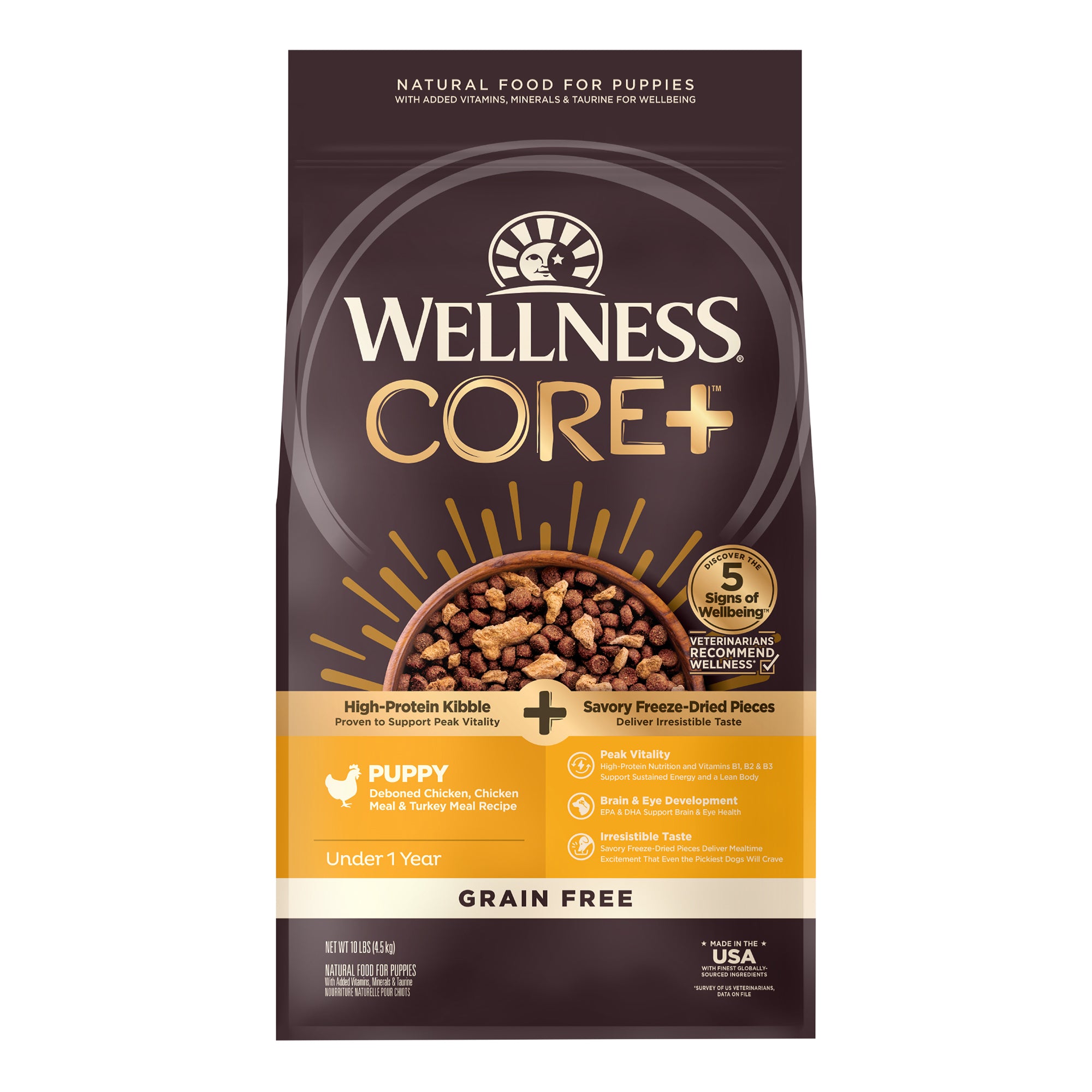 Wellness Core+ (formerly Rawrev) Puppy With Freeze Dried Turkey Grain Free Dry Dog Food