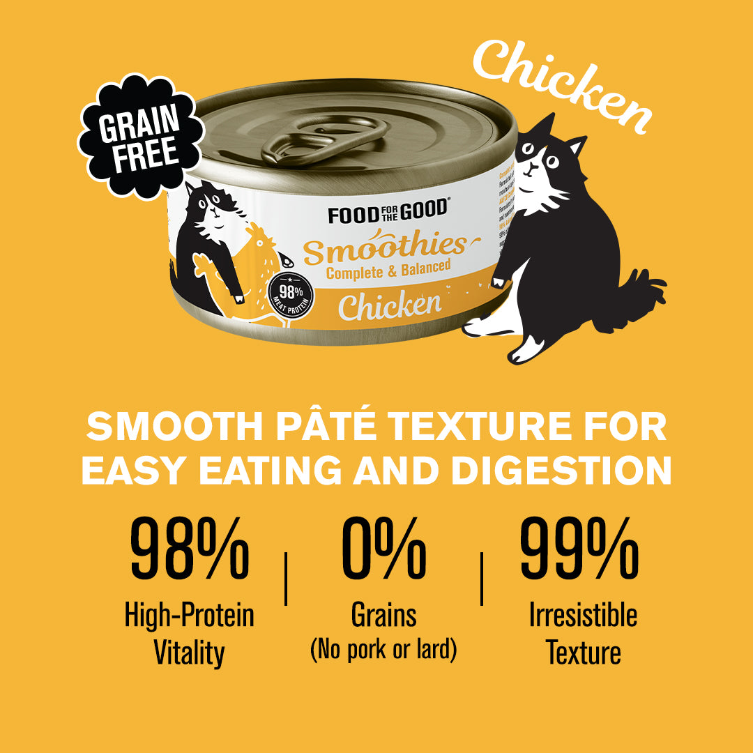 Food For The Good Smoothies | Chicken Cat Canned Food (80g)