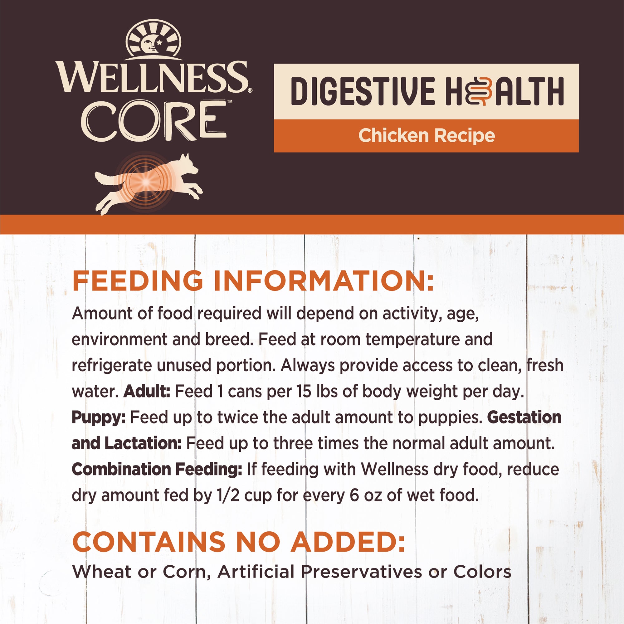 Wellness CORE Digestive Health Chicken Grain-Free Canned Wet Dog Food (13oz)