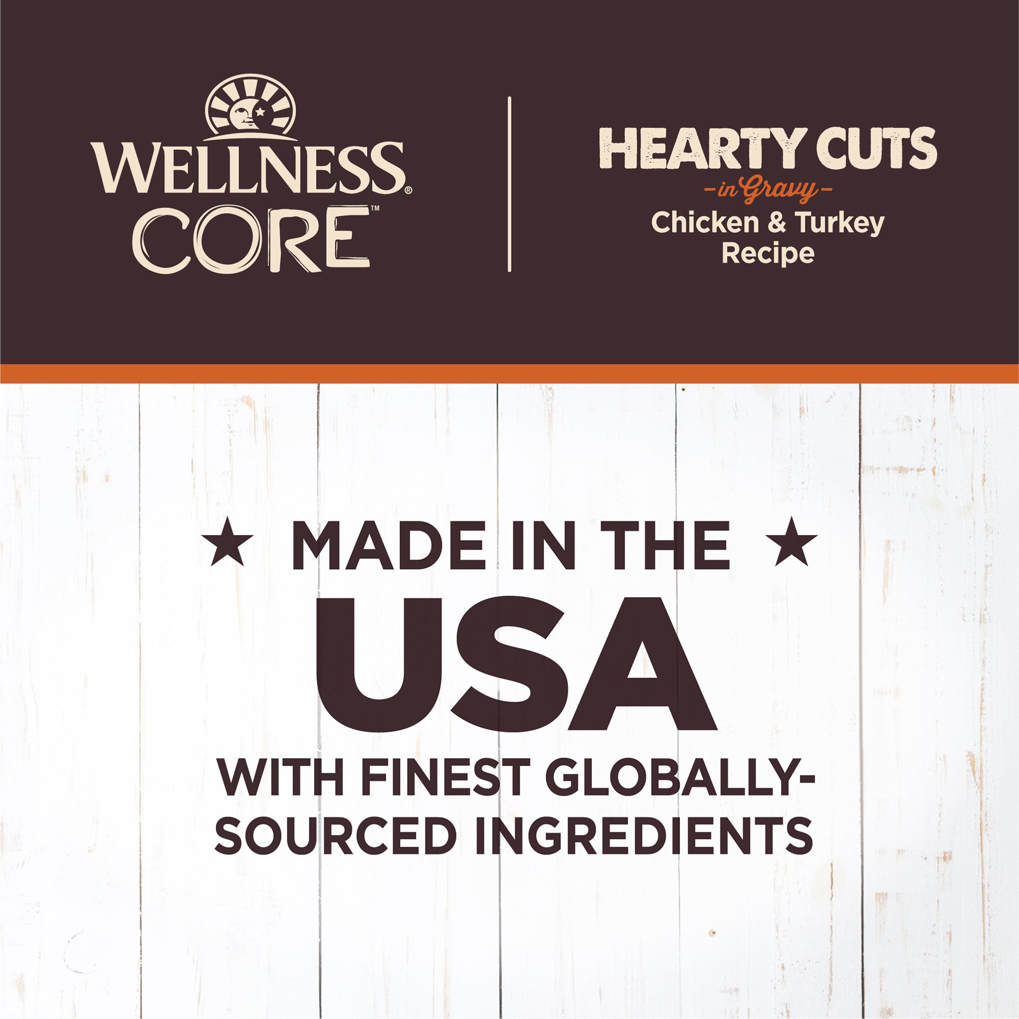 Wellness CORE Grain-Free Hearty Cuts In Gravy Chicken & Turkey Canned Wet Dog Food (12.5oz))