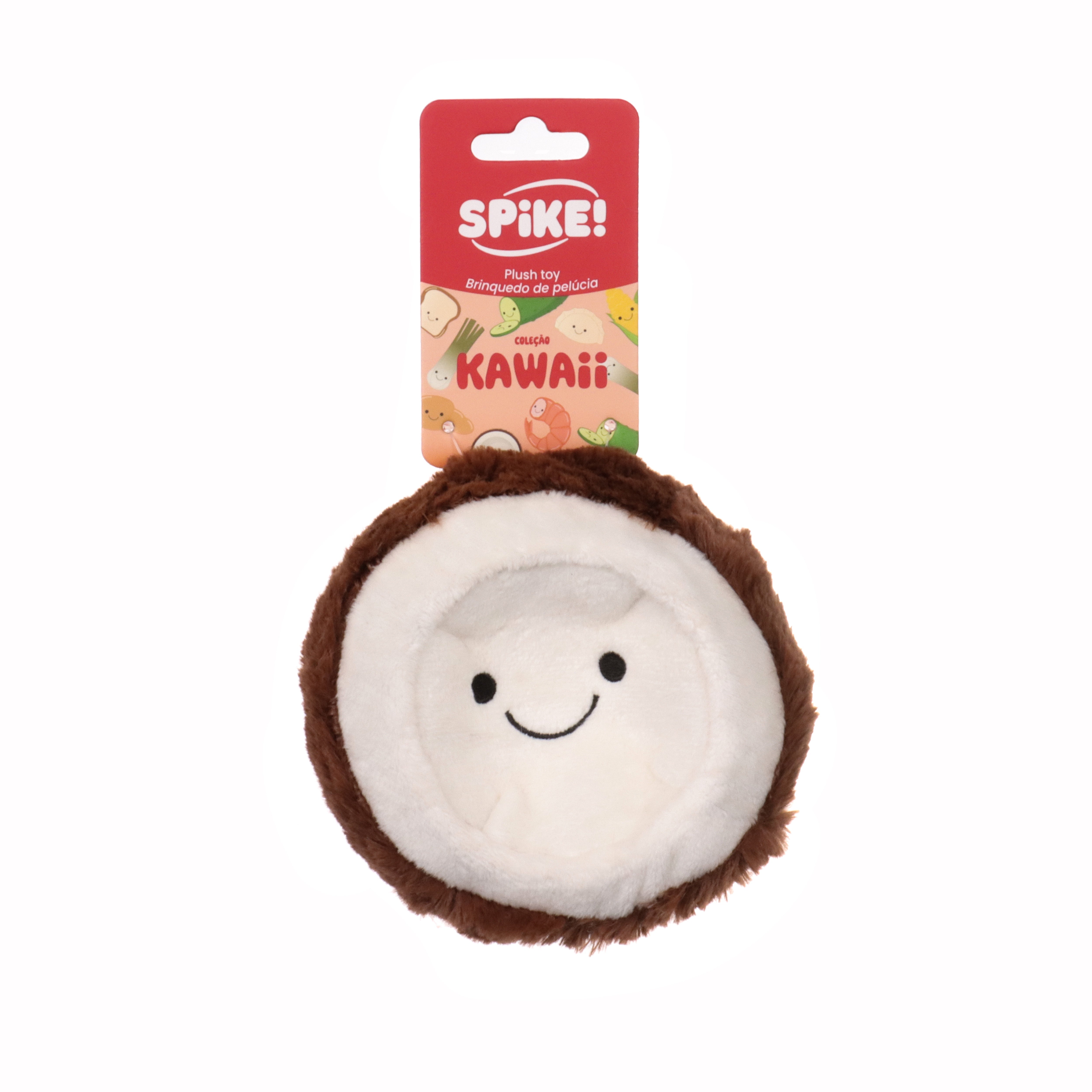 Spike! Kawaii Plush Coconut Dog Toy