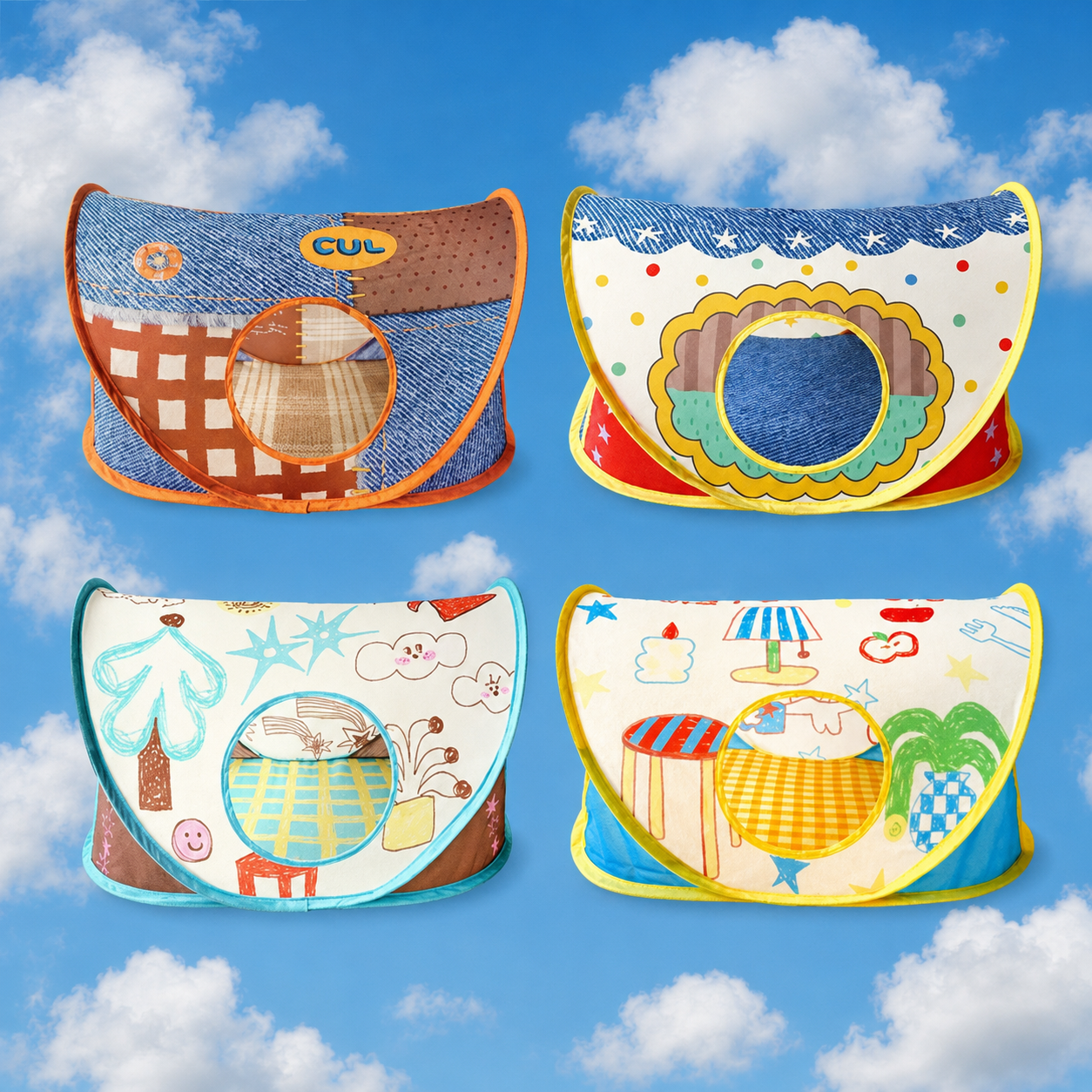 CUL - Peek-a-Boo Pop-Up Cat Tent - 3