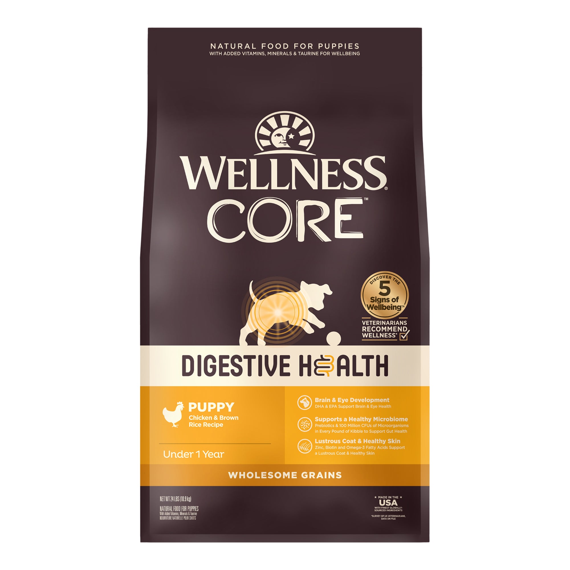 Wellness CORE Digestive Health Puppy Chicken & Brown Rice Dry Dog Food