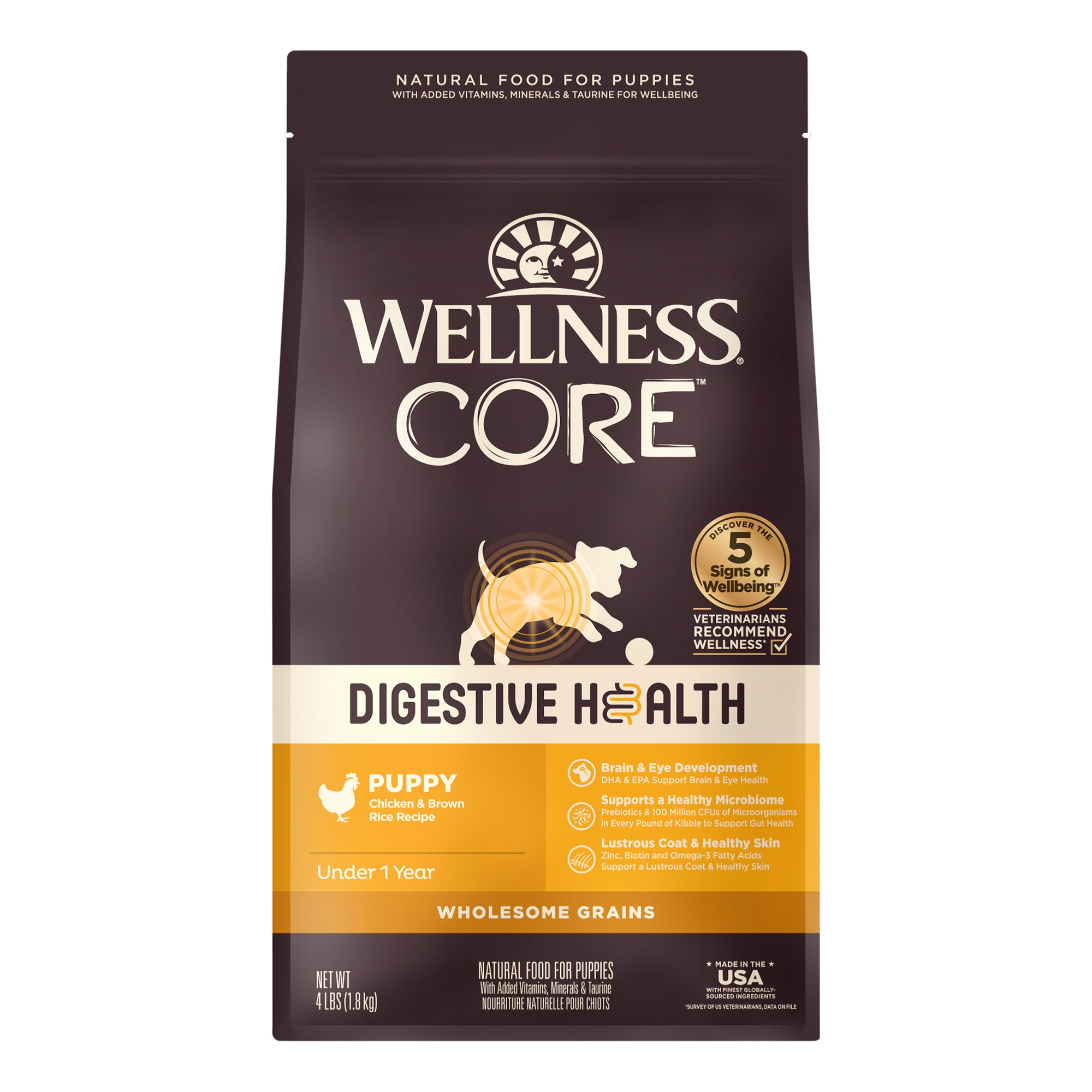 Wellness CORE Digestive Health Puppy Chicken & Brown Rice Dry Dog Food