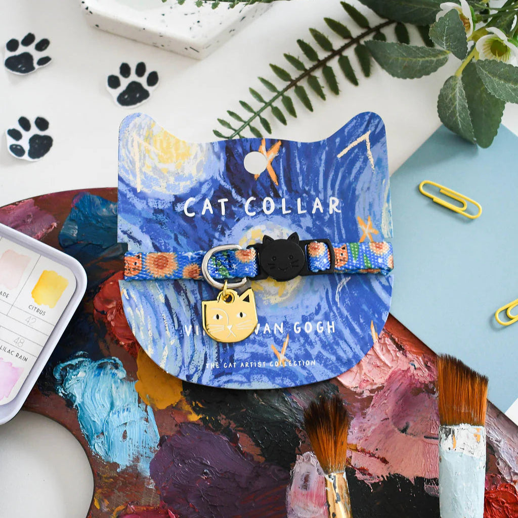 Vincat Van Gogh Artist Cat Collar