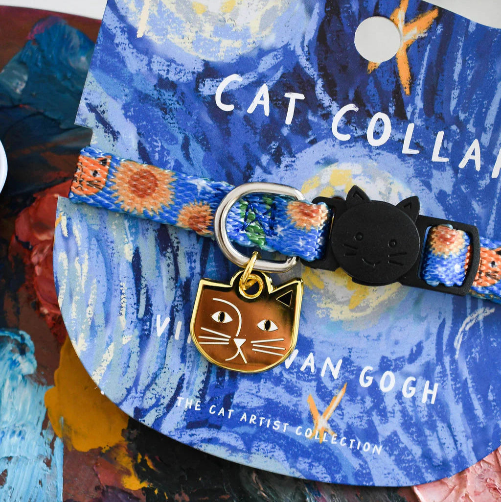 Vincat Van Gogh Artist Cat Collar