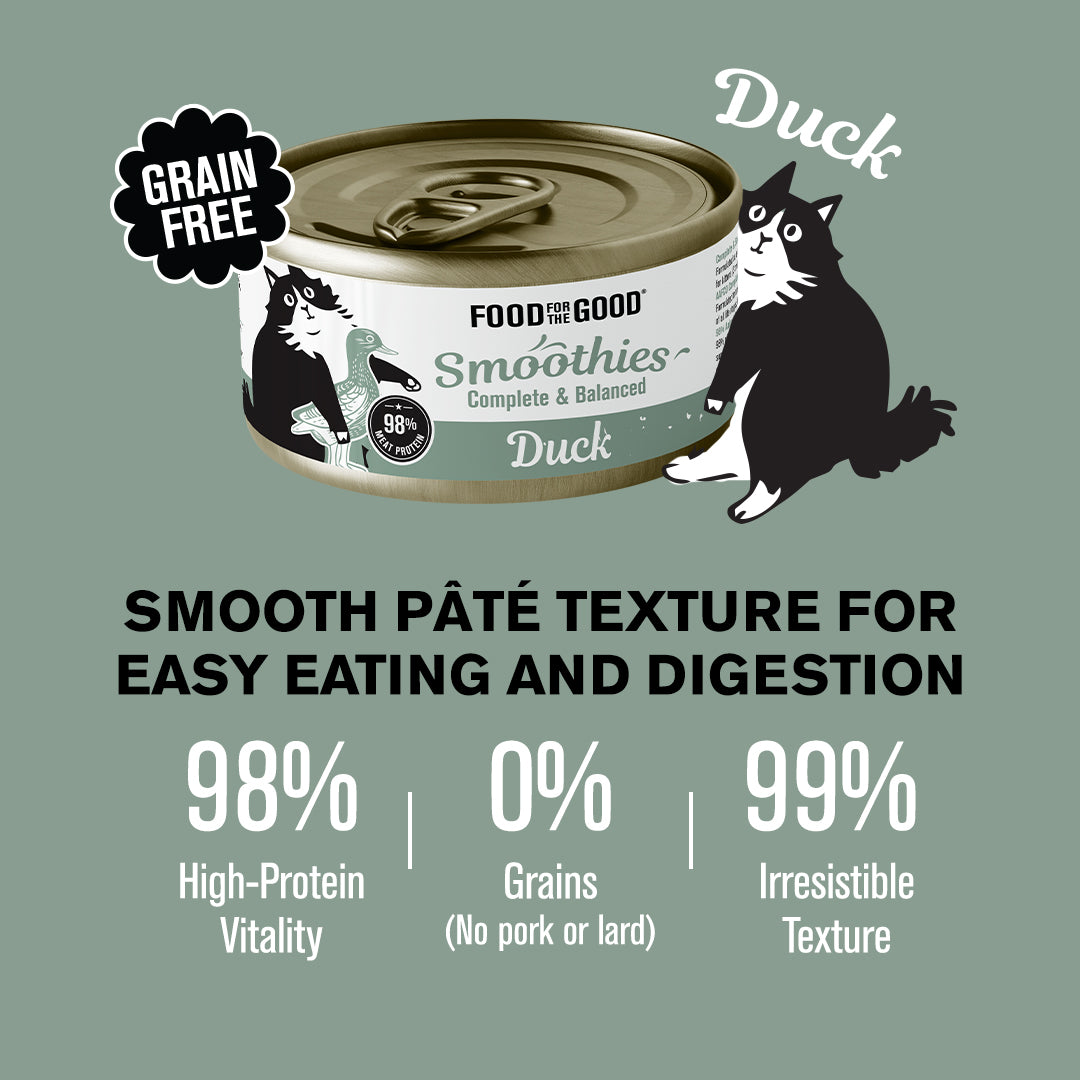 Food For The Good Smoothies | Duck Cat Canned Food (80g)