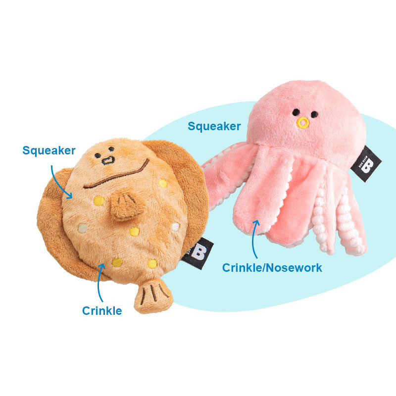 Sea Friends Nosework Toys (Set of 2)