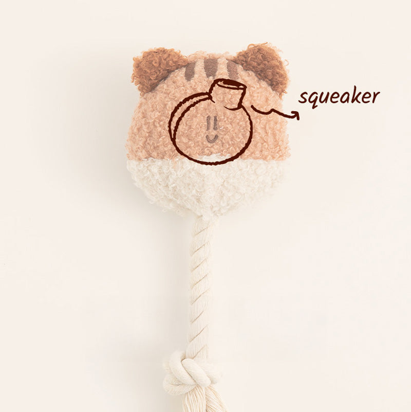 BonBon Green Furry Friends Rope Tug Toy (3 Designs)