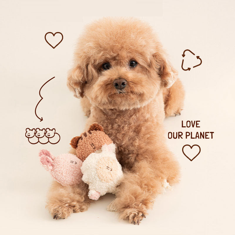 BonBon Green Furry Friends Rope Tug Toy (3 Designs)