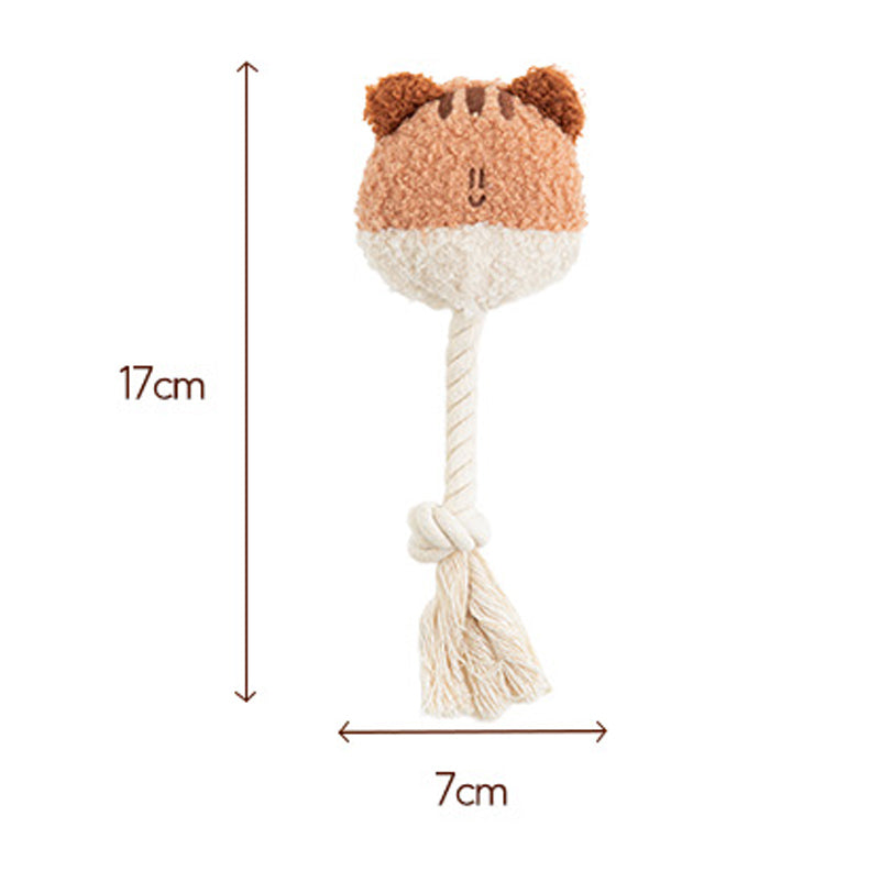 BonBon Green Furry Friends Rope Tug Toy (3 Designs)