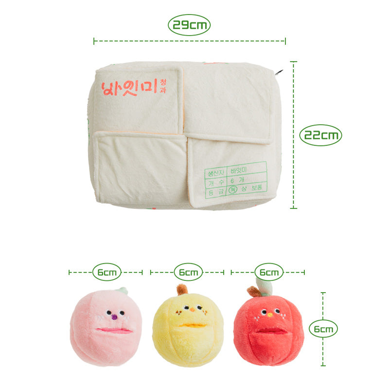 Mixed Fruits Box Nose Work Dog Toy