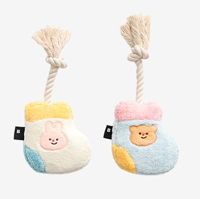 Socks Rope Tug Toy (Rabbit / Bear)