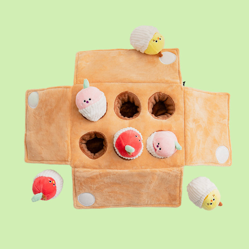 Mixed Fruits Box Nose Work Dog Toy
