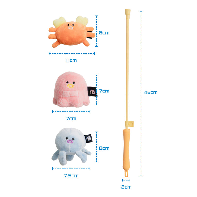 Catch Me Fishing Rod Dog Tug Toy (3 Designs)