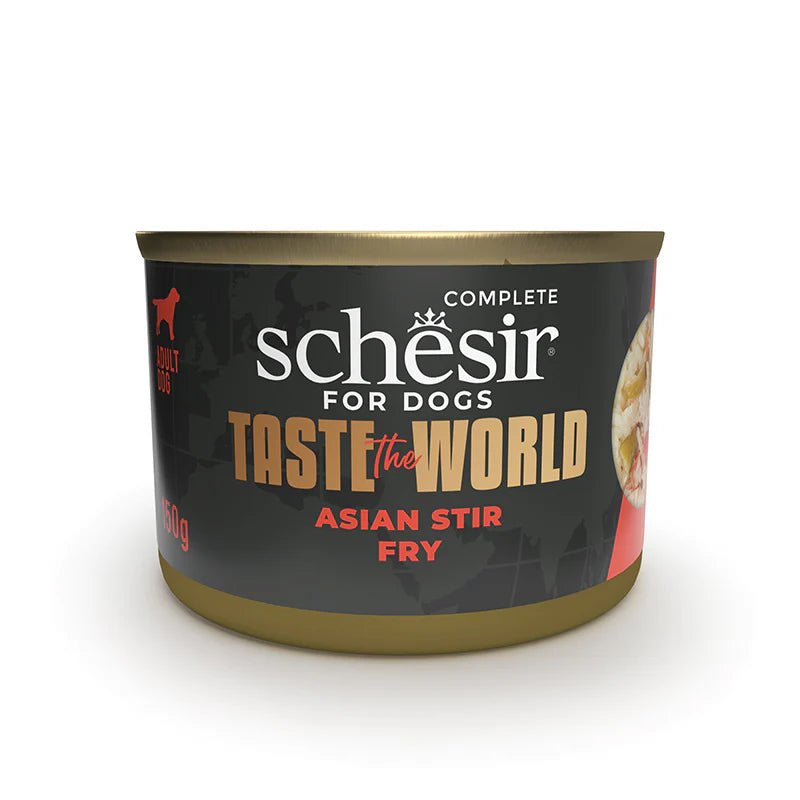 Schesir Taste The World Chicken Asian Stir Fry Adult Canned Dog Food (150g)