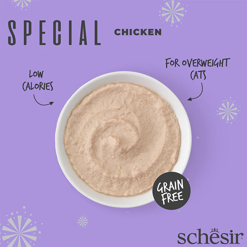 Schesir Special Mousse Light Chicken Grain-Free Adult Pouch Cat Food (70g)