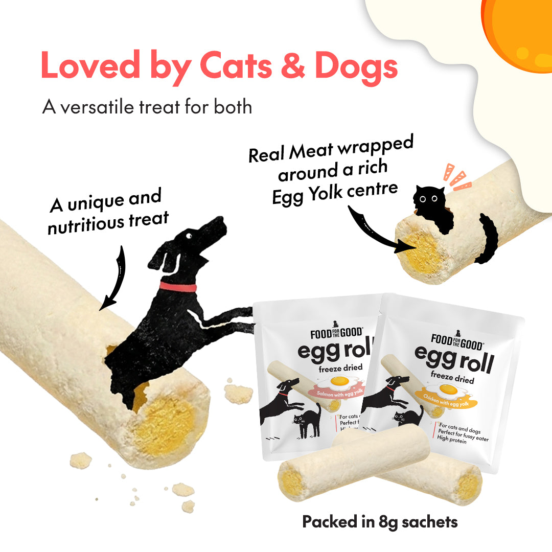 Freeze Dried Egg Roll | Chicken with Egg Yolk (8g x 8)