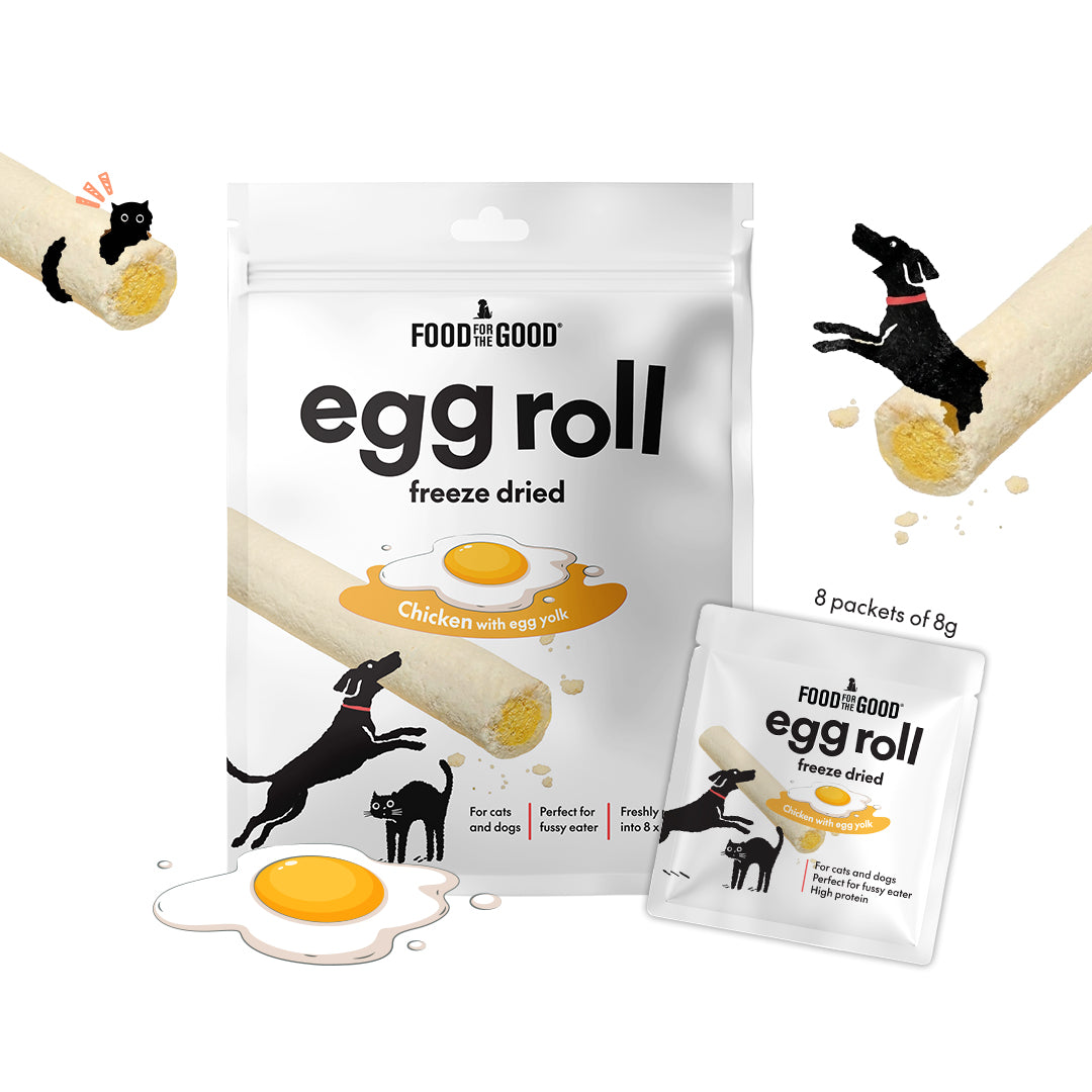 Freeze Dried Egg Roll | Chicken with Egg Yolk (8g x 8)