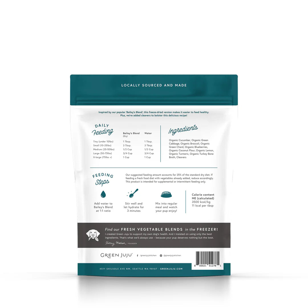 Freeze-Dried Bailey's Blend with Cleavers Food Topper