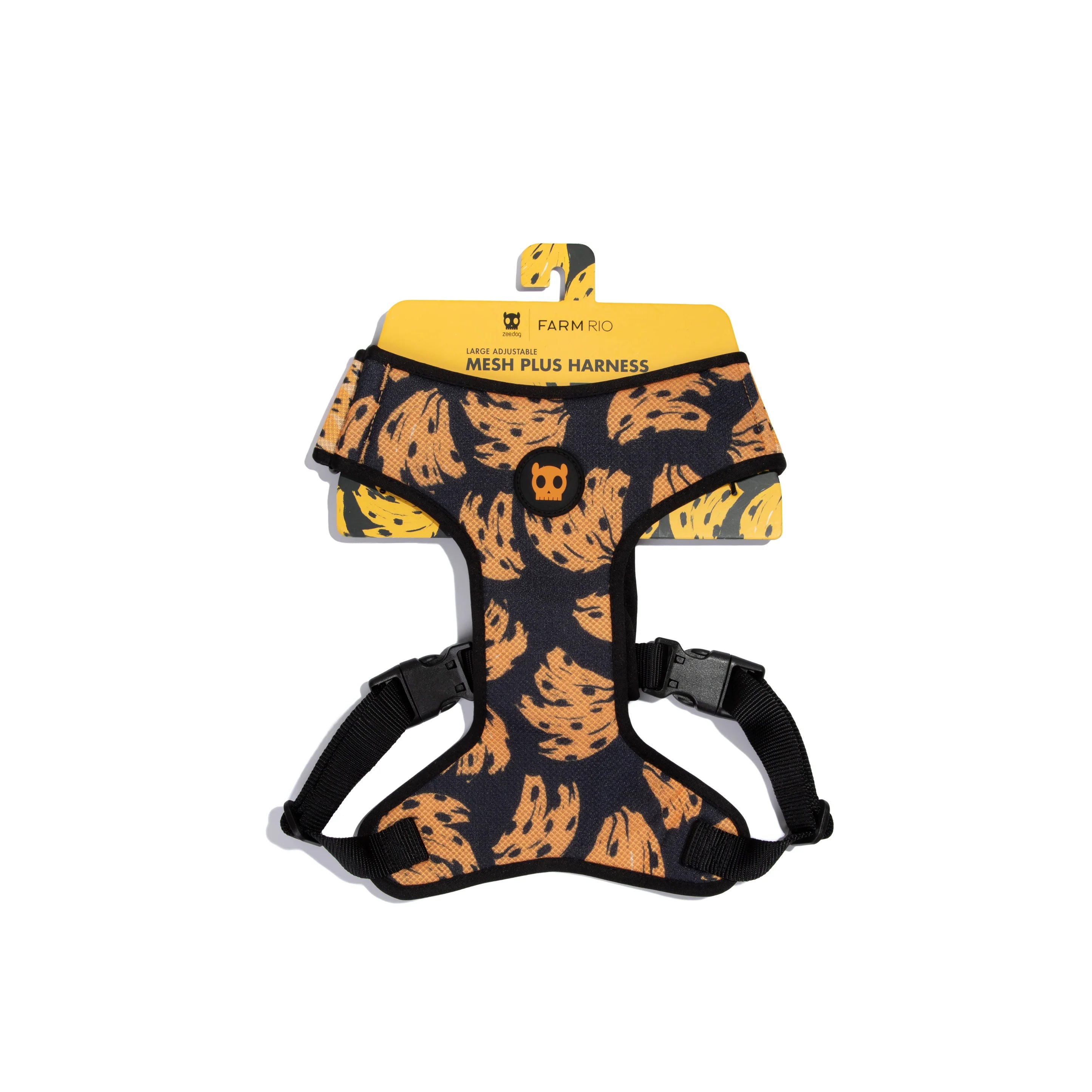 Farm Rio x Zee.Dog Bossa Banana Adjustable Air Mesh Dog Harness