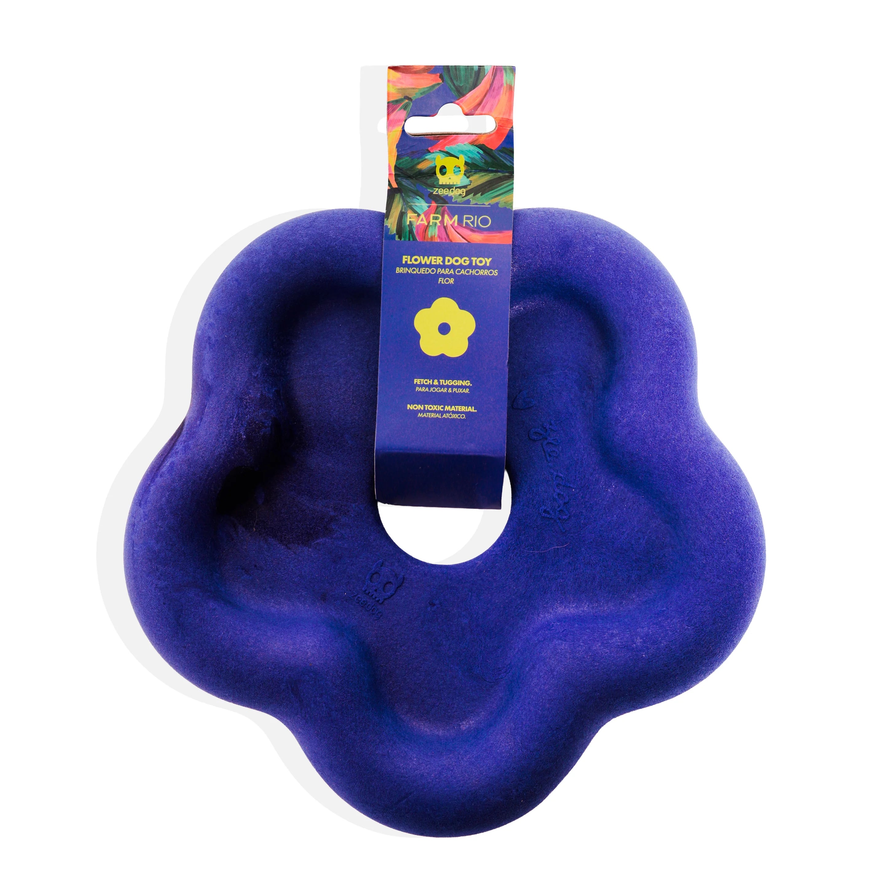 Farm Rio x Zee.Dog Farm Flower Blue Dog Toy