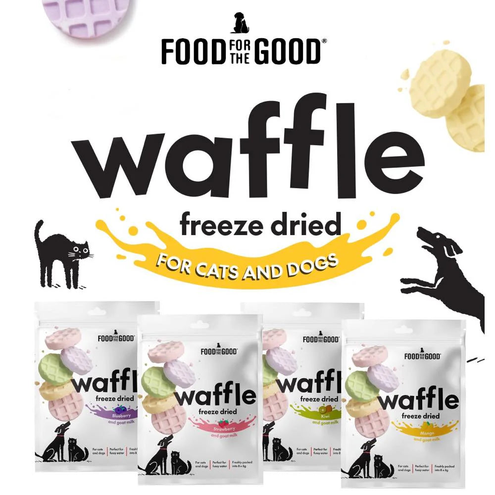 Freeze Dried Waffle | Mango & Goat Milk (8x6g)