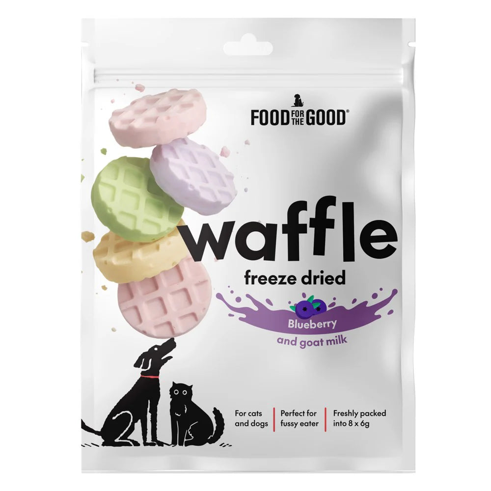 Freeze Dried Waffle | Blueberry & Goat Milk (8x6g)