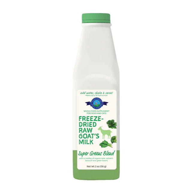Shepard Boy Farms freeze-dried raw goat's milk supplement Super green creatureland