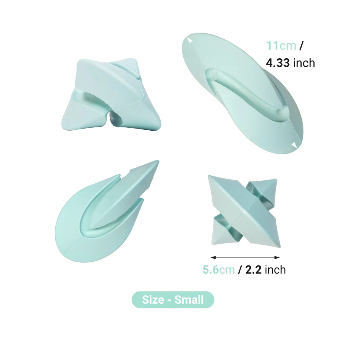 Chewtastic Geo-Duo Mint Natural Rubber Enrichment Dog Toy (Gentle)