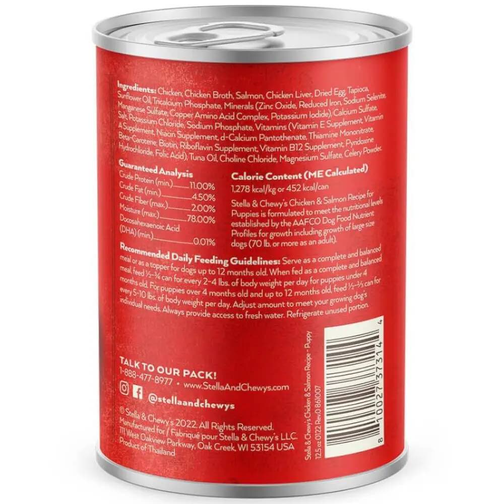 Gourmet Pate | Puppy Chicken & Salmon Canned Dog Food (12.5oz)