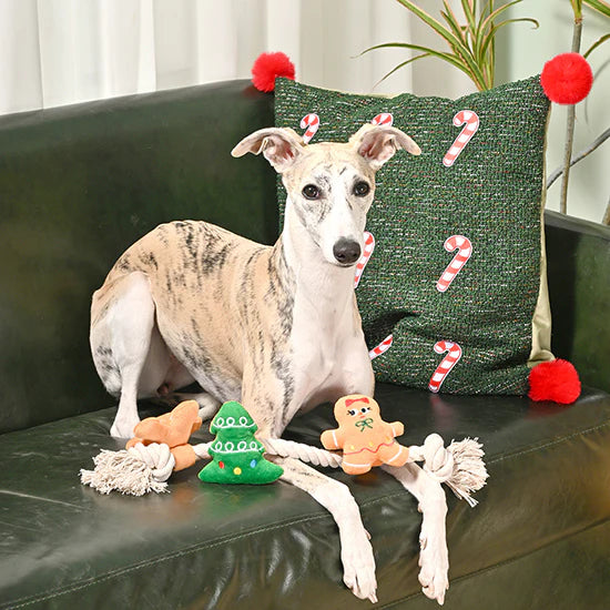 Happy Woofmas — Holiday Gingerbread Man Dog Toy
