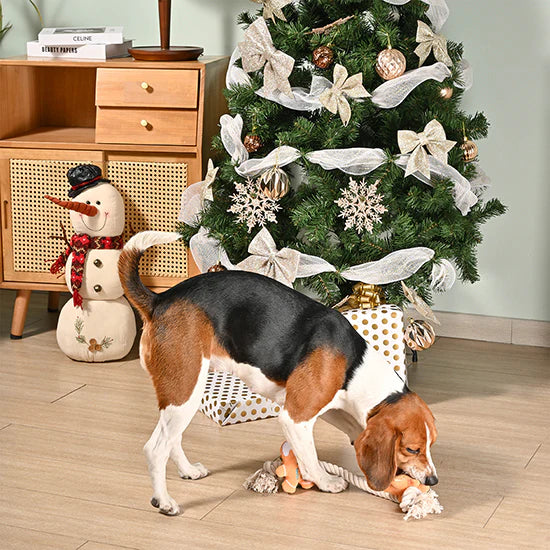 Happy Woofmas — Holiday Gingerbread Man Dog Toy