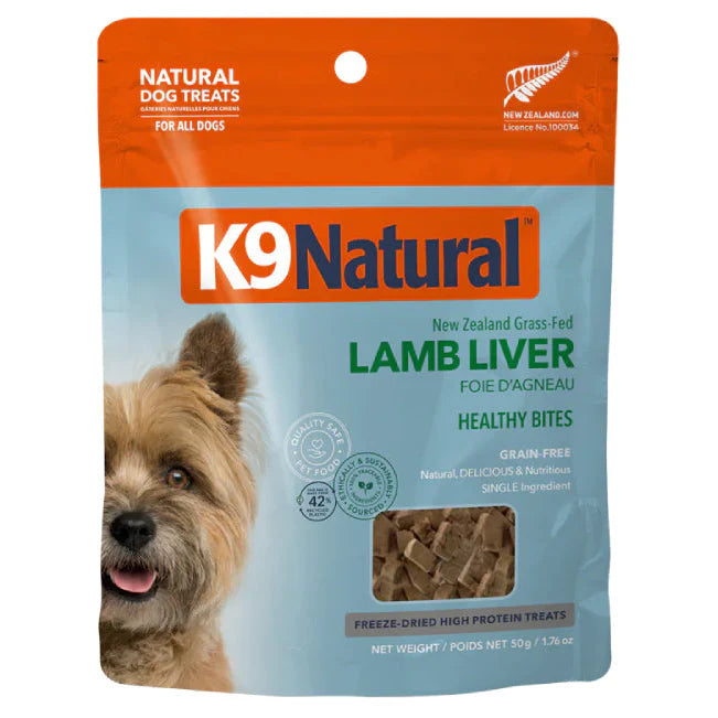 Freeze Dried Healthy Bites Lamb Liver Dog Treats (50g)