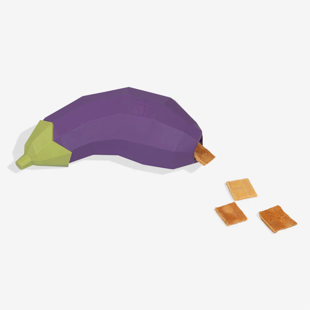 SuperVeggiez Eggplant Treat Dispenser Toy