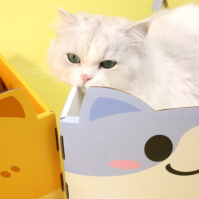 Meow Box Cat Scratcher (3 Designs)