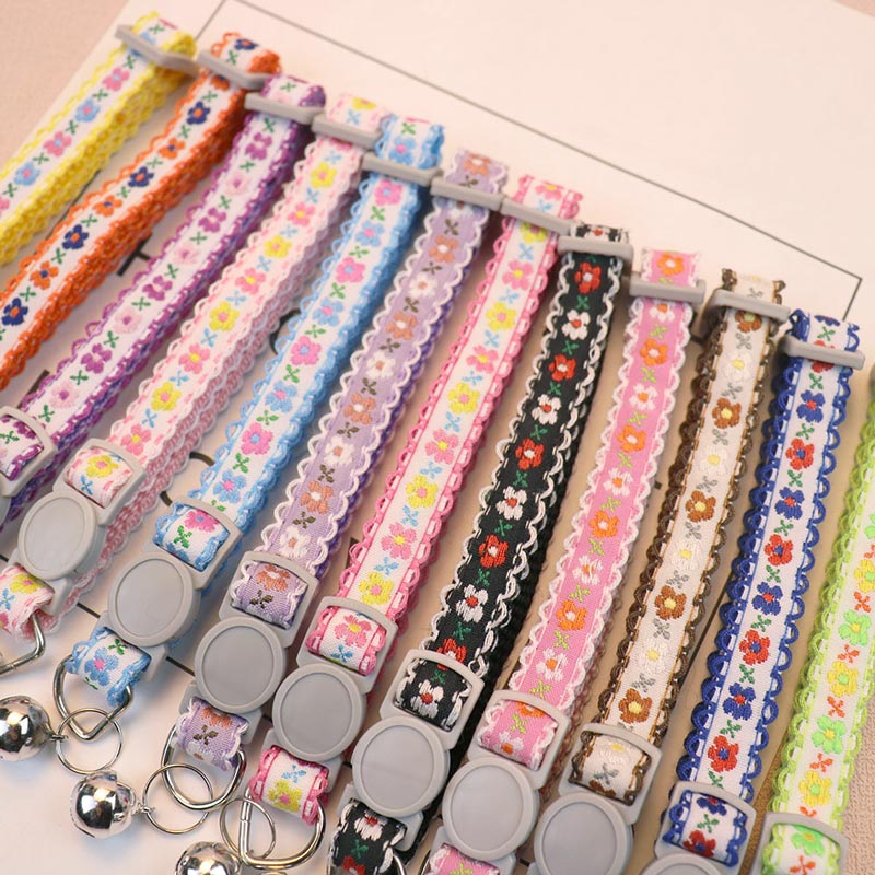 Daisy Chain Cat Collar (12 Colours)