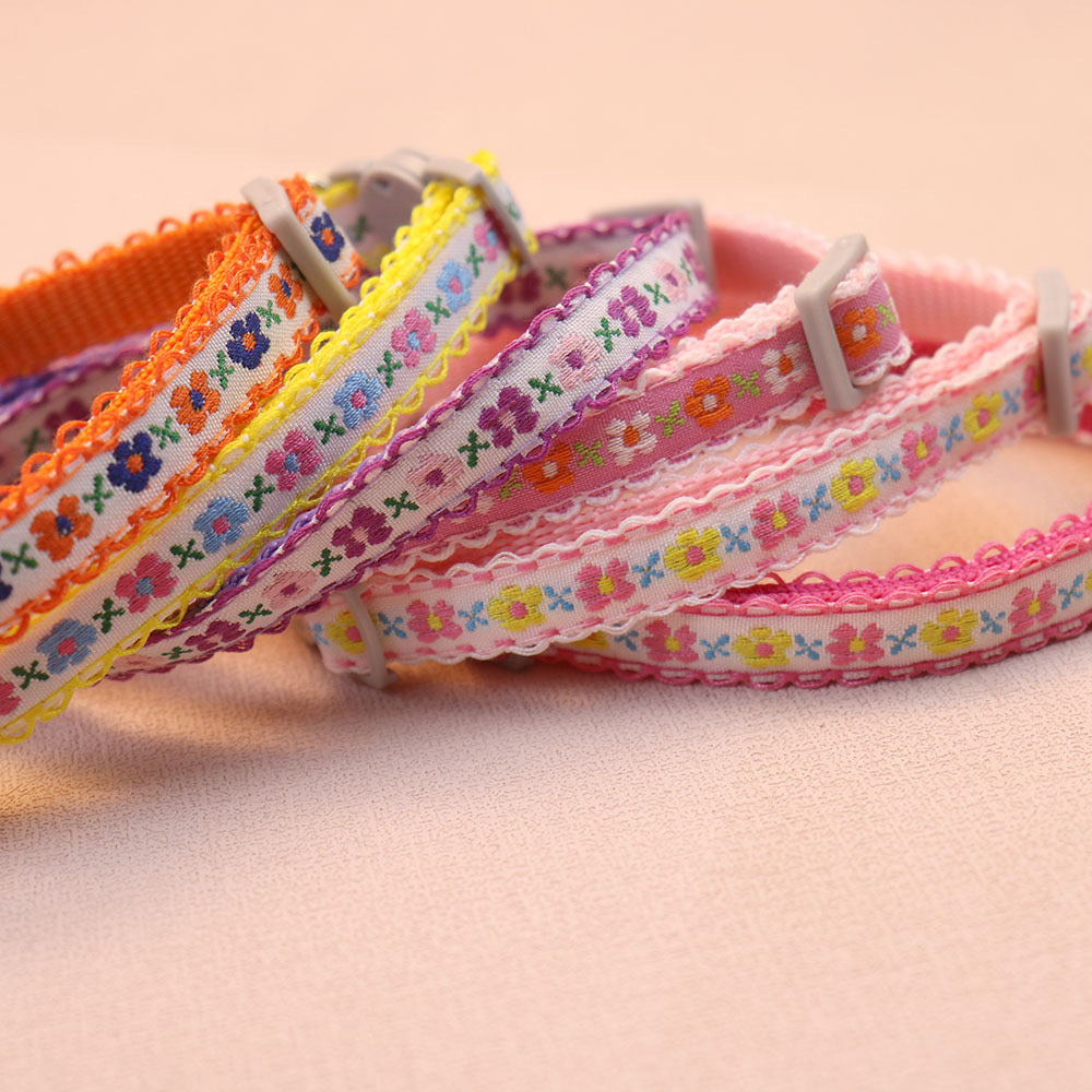 Daisy Chain Cat Collar (12 Colours)