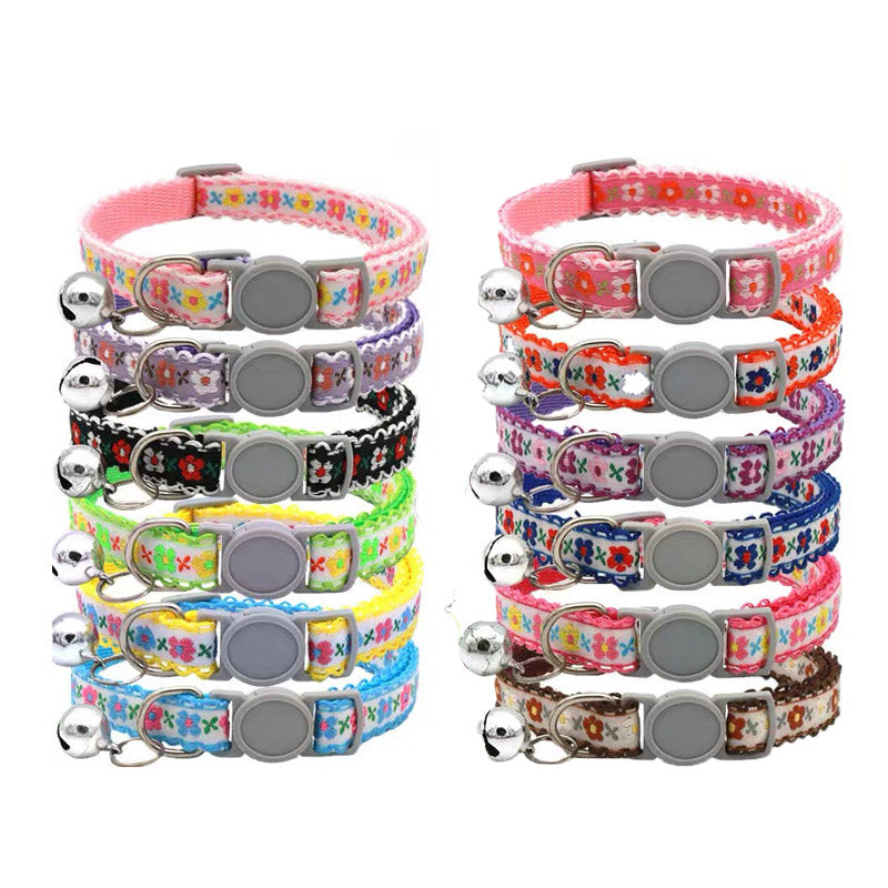 Daisy Chain Cat Collar (12 Colours)