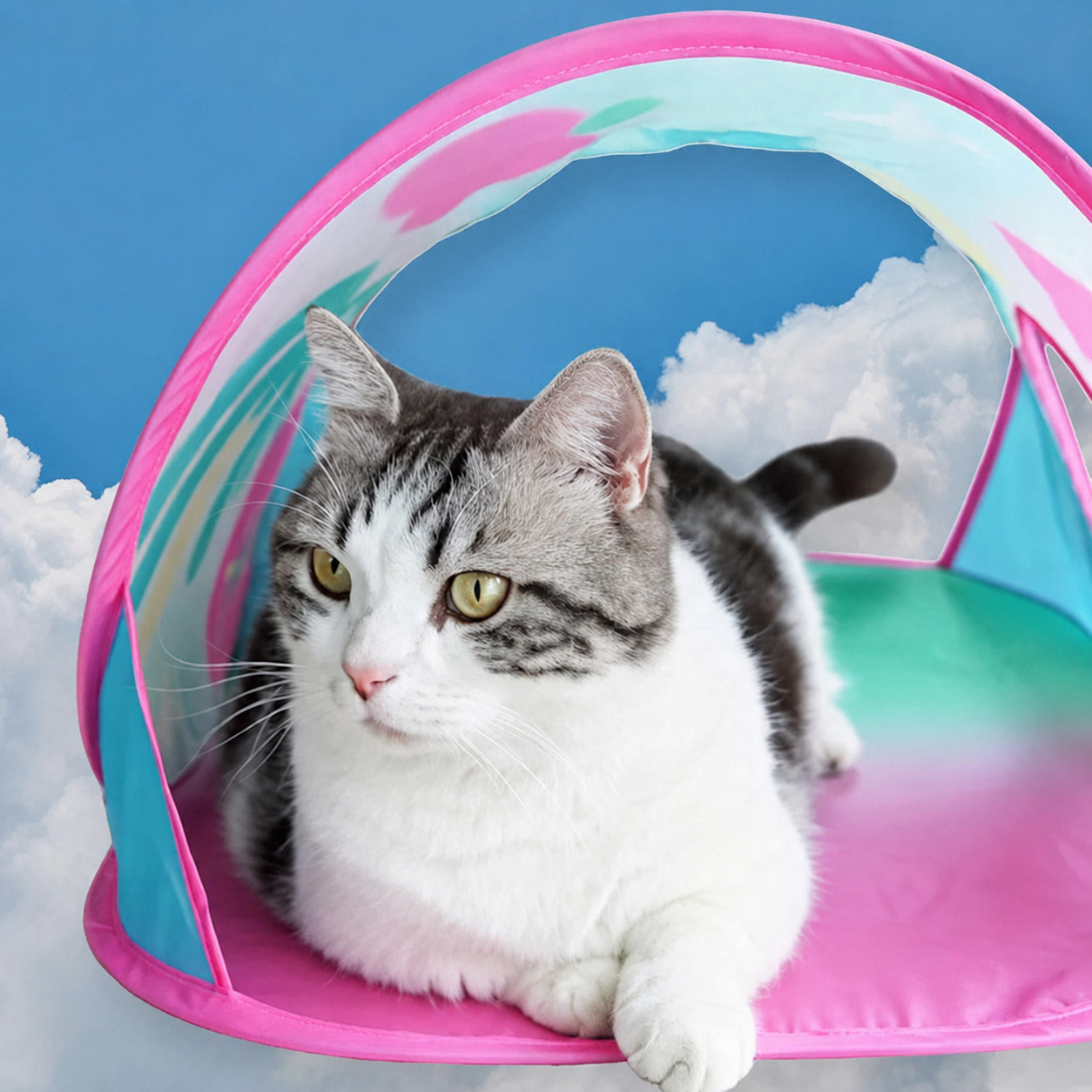 CUL - Peek-a-Boo Pop-Up Cat Tent - 5