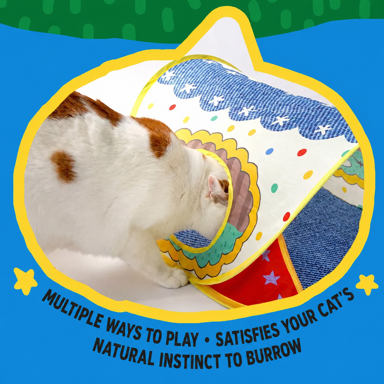 CUL - Peek-a-Boo Pop-Up Cat Tent - 6