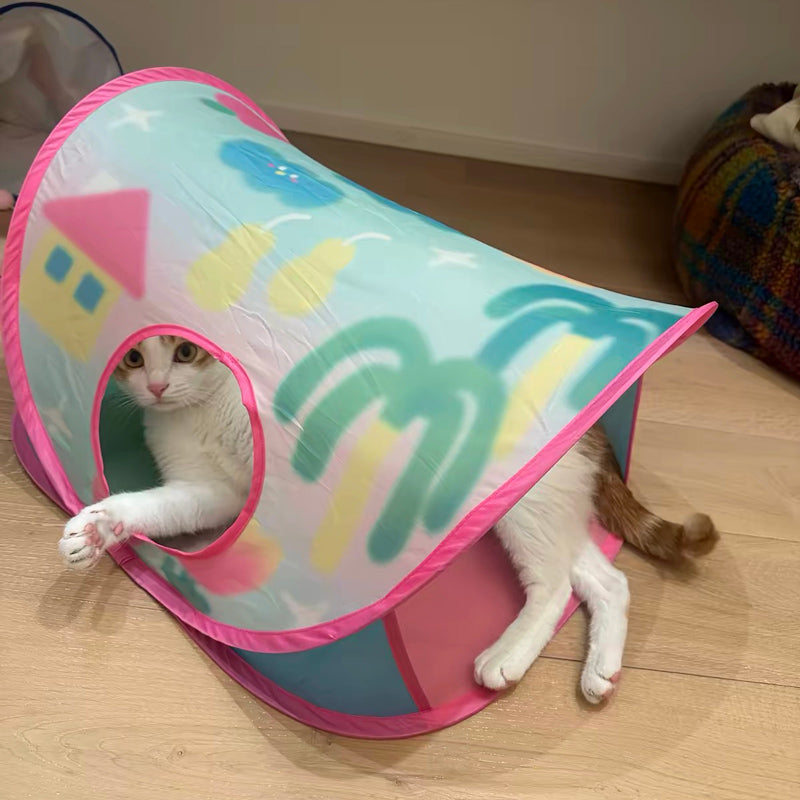 CUL - Peek-a-Boo Pop-Up Cat Tent - 11