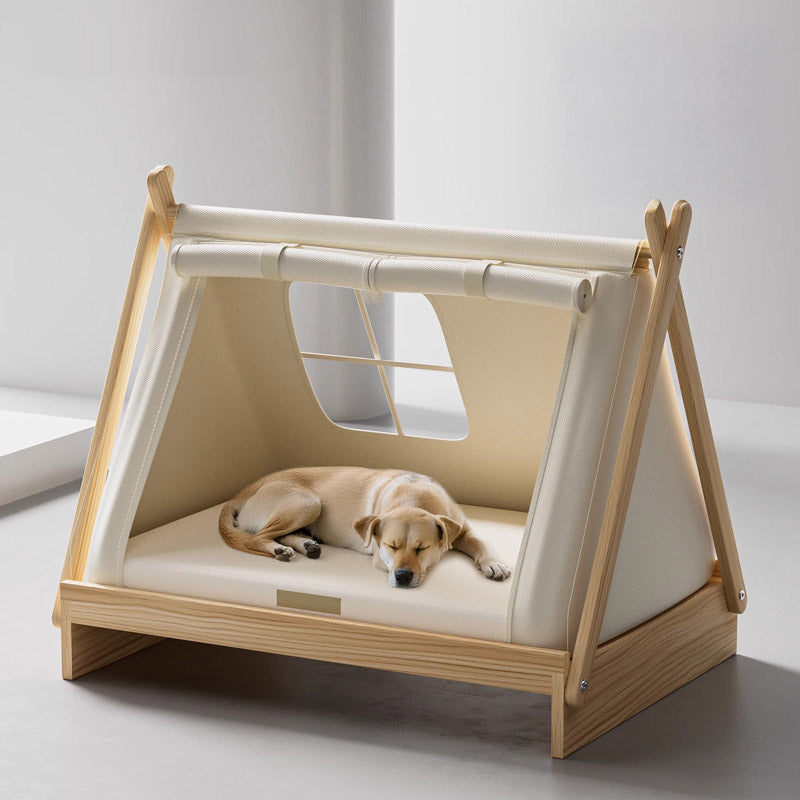 Wooden Tent Pet House