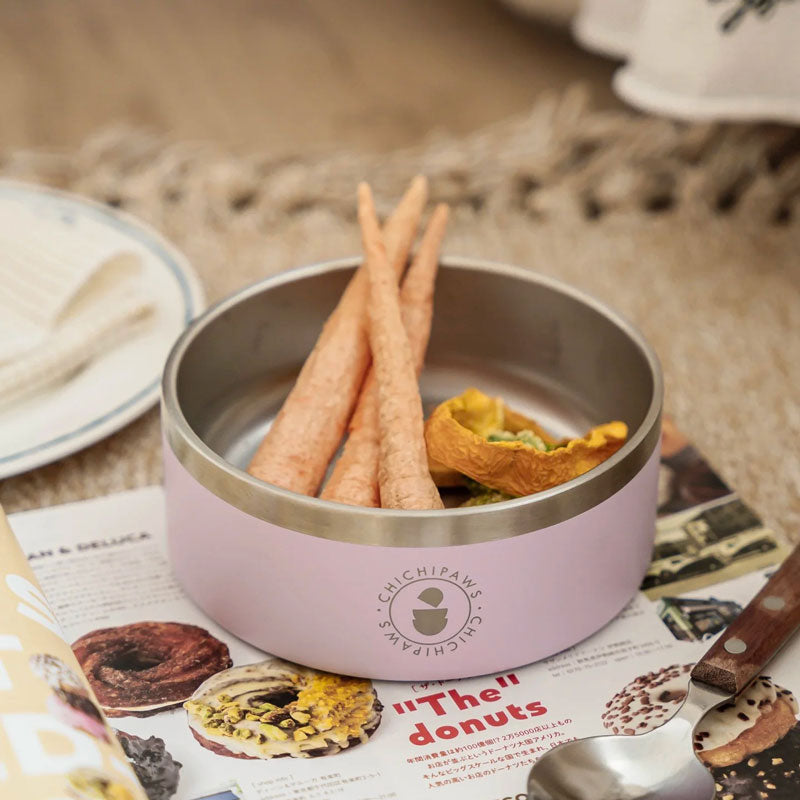 Sip & Snack Stainless Steel Pet Bowl (4 Colours)