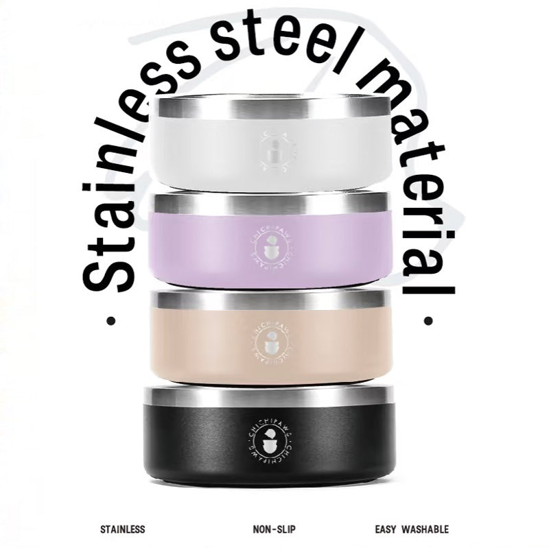 Sip & Snack Stainless Steel Pet Bowl (4 Colours)