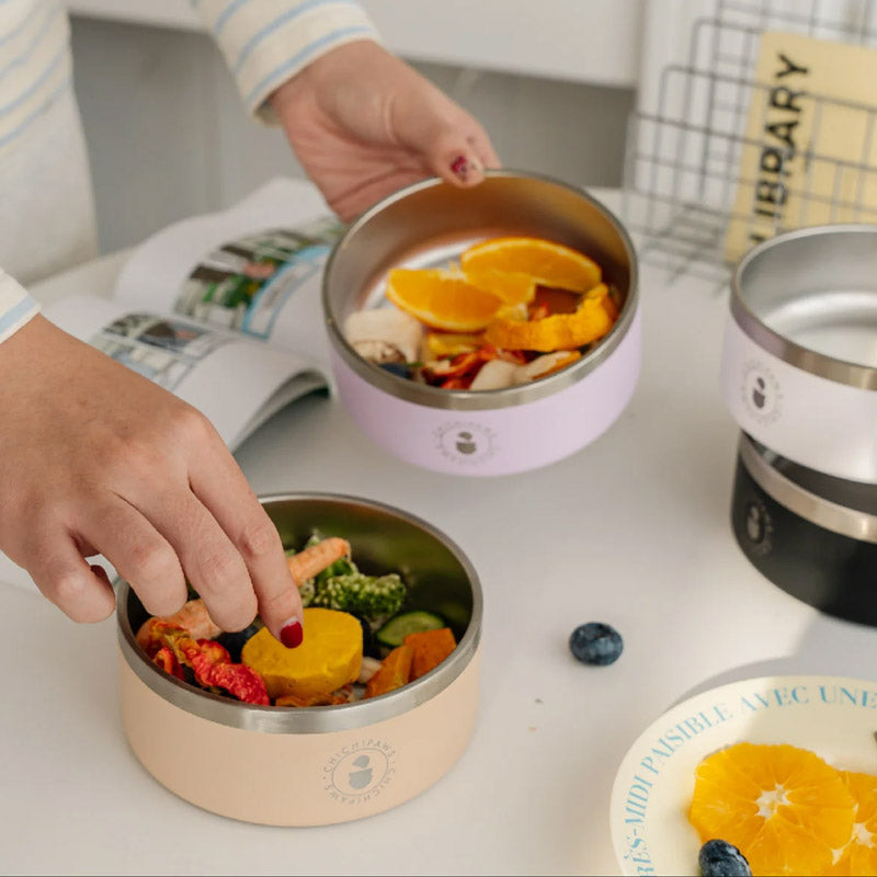 Sip & Snack Stainless Steel Pet Bowl (4 Colours)