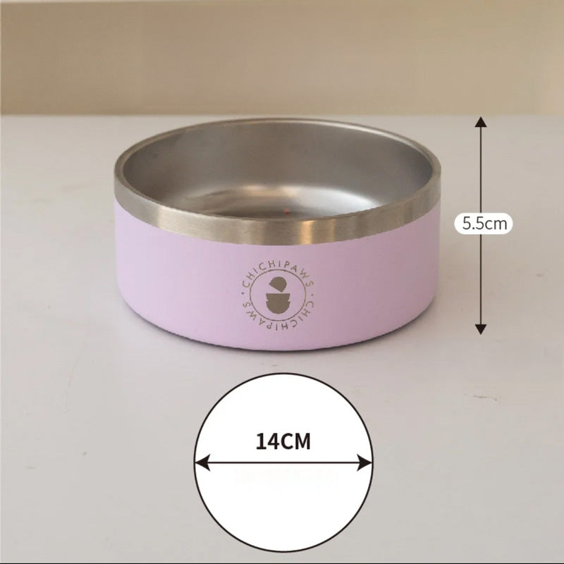 Sip & Snack Stainless Steel Pet Bowl (4 Colours)