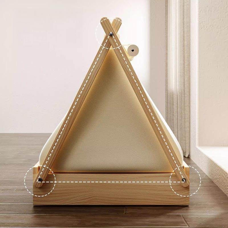 Wooden Tent Pet House