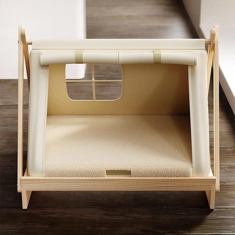 Wooden Tent Pet House