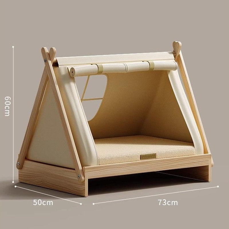 Wooden Tent Pet House